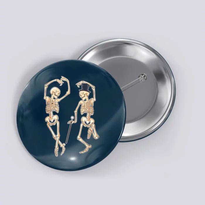 Dance Of Death Art Halloween Skeletons Dancing Scary Button