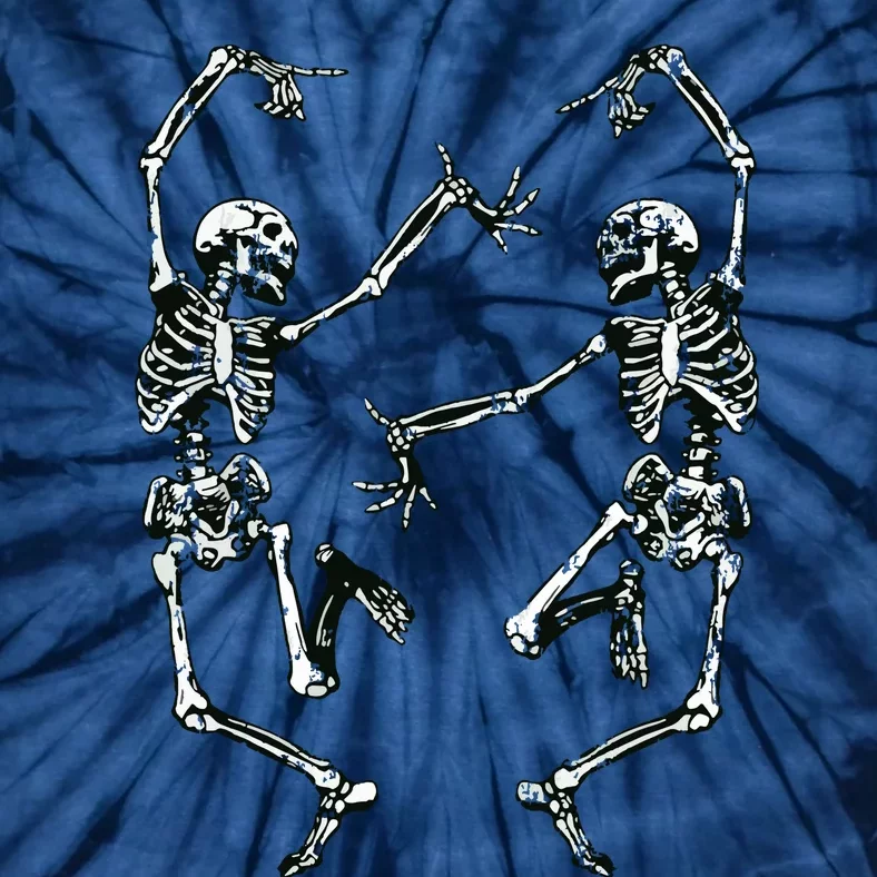 Dance Of Death Macabre Skeleton Skull Halloween Tie-Dye T-Shirt