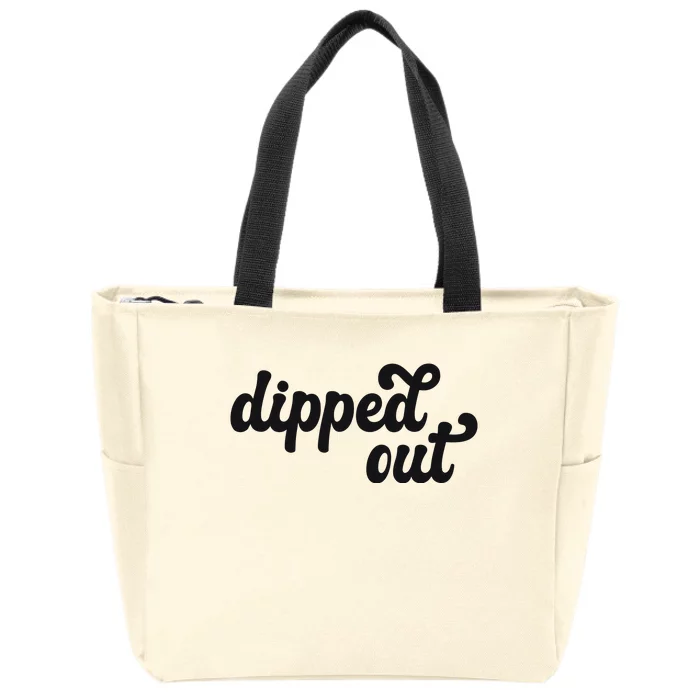 DIPPED OUT Zip Tote Bag