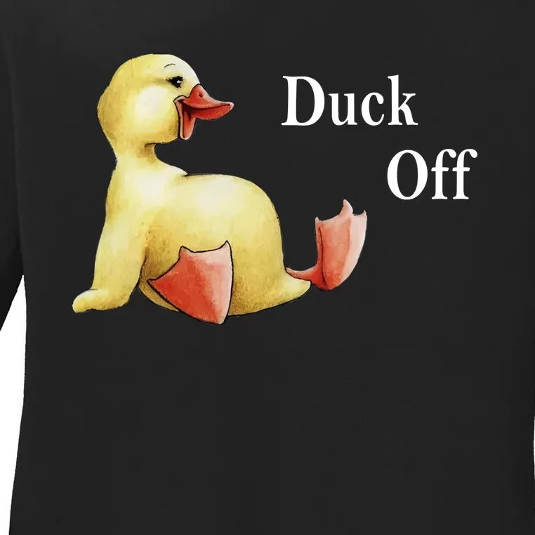 Duck Off Ladies Long Sleeve Shirt