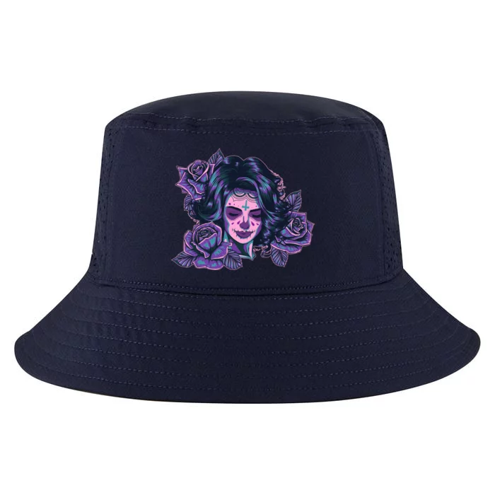 Day Of Dead Dia Los Muertos Sugar Skull Woman Cool Comfort Performance Bucket Hat