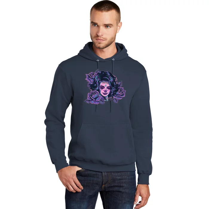 Day Of Dead Dia Los Muertos Sugar Skull Woman Hoodie