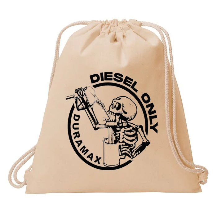 Diesel Only Duramax Lifted Truck Power Stroke Diesel Can Drawstring Bag