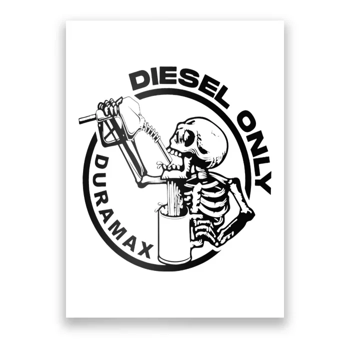 Diesel Only Duramax Lifted Truck Power Stroke Diesel Can Poster