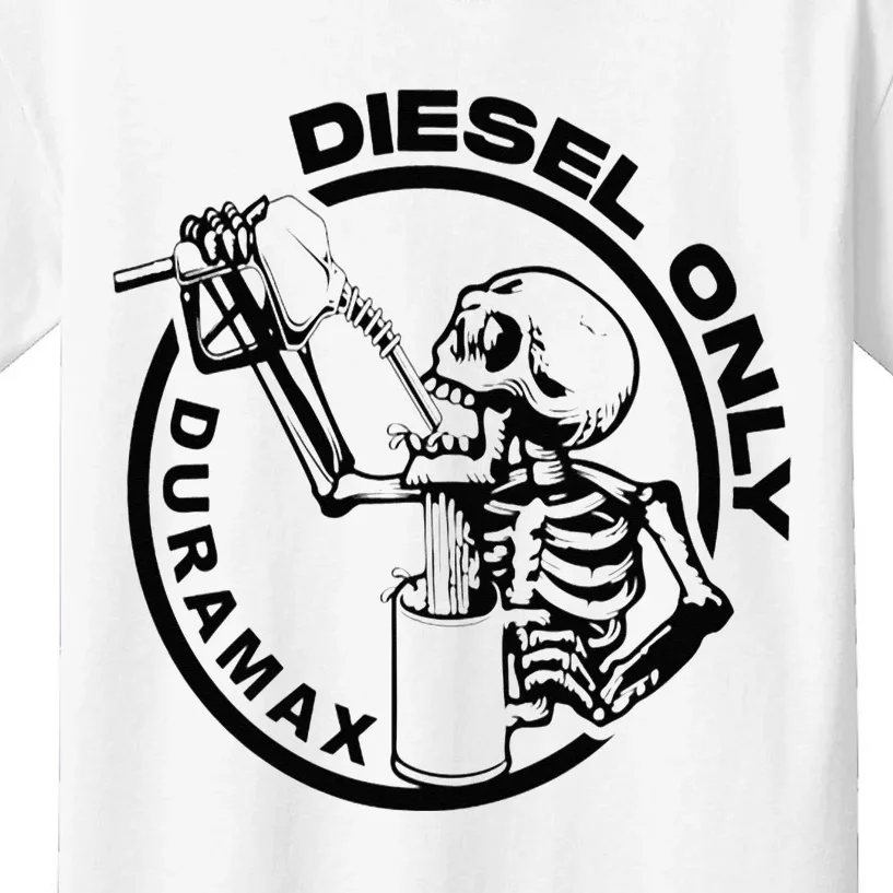 Diesel Only Duramax Lifted Truck Power Stroke Diesel Can Kids T-Shirt