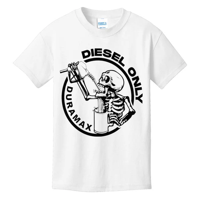 Diesel Only Duramax Lifted Truck Power Stroke Diesel Can Kids T-Shirt