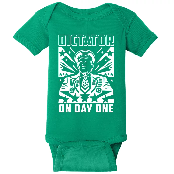 Dictator On Day One Trump Baby Bodysuit