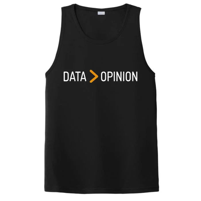 Data Opinion Data Over Opinion Performance Tank