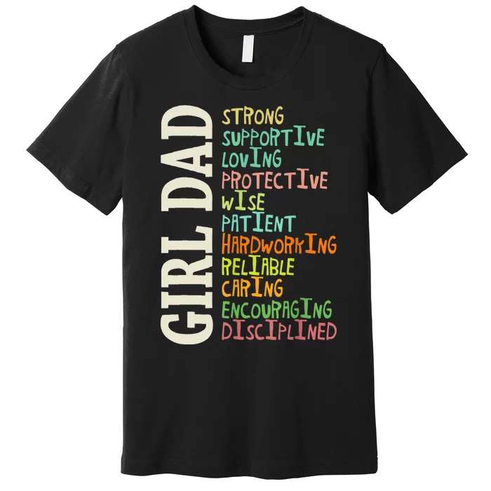 Dads Of Daughters For Dad Father Happy Fathers Day Premium T-Shirt