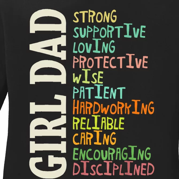 Dads Of Daughters For Dad Father Happy Fathers Day Ladies Long Sleeve Shirt