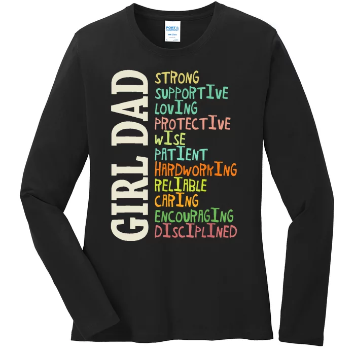 Dads Of Daughters For Dad Father Happy Fathers Day Ladies Long Sleeve Shirt