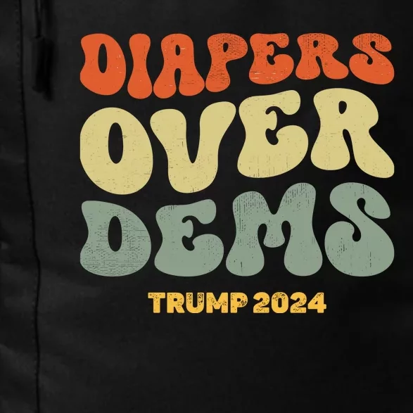 Diapers Over Dems Trump 2024 Daily Commute Backpack