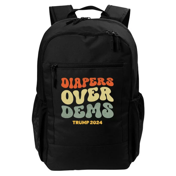 Diapers Over Dems Trump 2024 Daily Commute Backpack