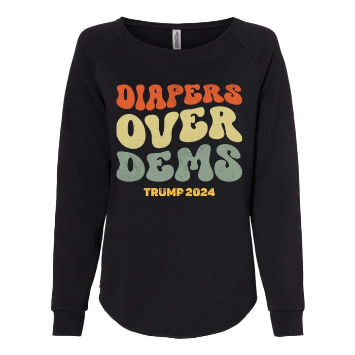 Diapers Over Dems Trump 2024 Womens California Wash Sweatshirt