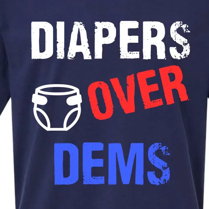 Diapers Over Dems Sueded Cloud Jersey T-Shirt