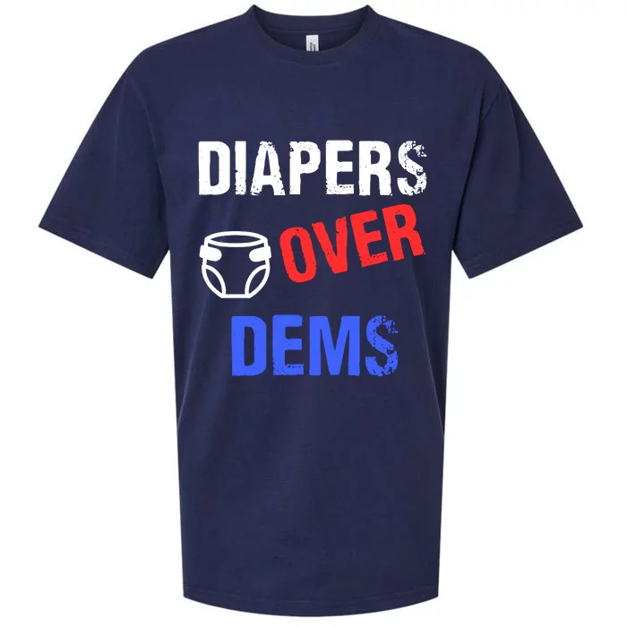 Diapers Over Dems Sueded Cloud Jersey T-Shirt