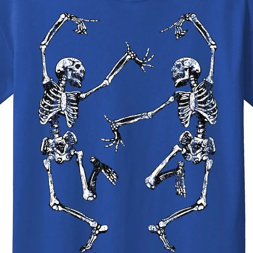 Dance Of Death Macabre Skeleton Skull Halloween Kids T-Shirt