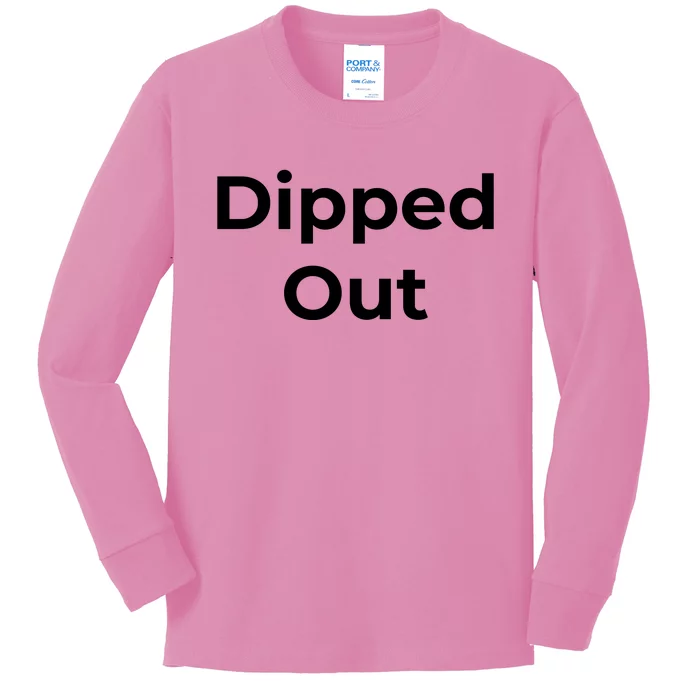 Dipped Out Kids Long Sleeve Shirt