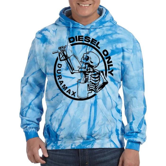 Diesel Only Duramax Lifted Truck Power Stroke Diesel Can Tie Dye Hoodie