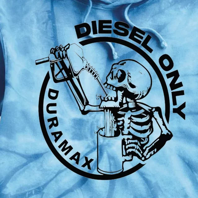 Diesel Only Duramax Lifted Truck Power Stroke Diesel Can Tie Dye Hoodie