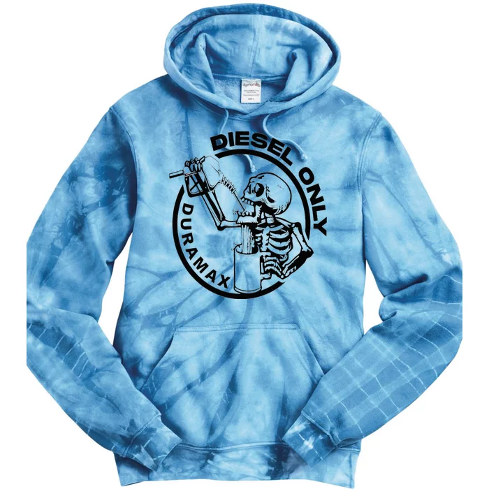 Diesel Only Duramax Lifted Truck Power Stroke Diesel Can Tie Dye Hoodie