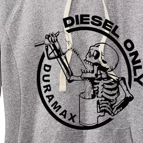 Diesel Only Duramax Lifted Truck Power Stroke Diesel Can Women's Fleece Hoodie