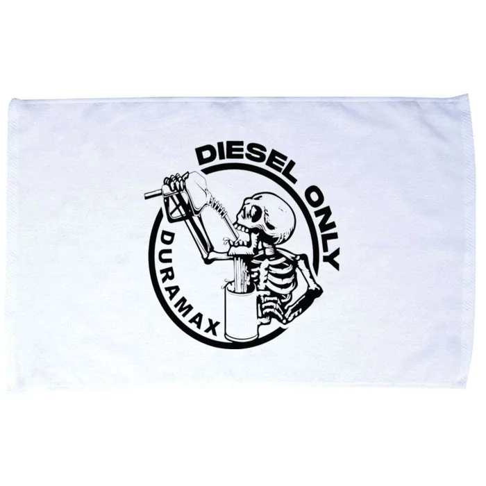 Diesel Only Duramax Lifted Truck Power Stroke Diesel Can Microfiber Hand Towel