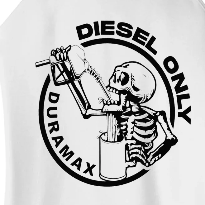 Diesel Only Duramax Lifted Truck Power Stroke Diesel Can Women’s Perfect Tri Rocker Tank