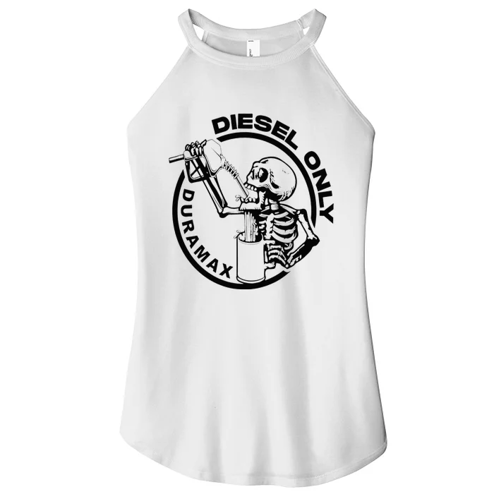 Diesel Only Duramax Lifted Truck Power Stroke Diesel Can Women’s Perfect Tri Rocker Tank