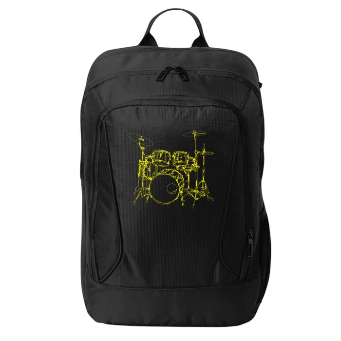 Drums Outline City Backpack