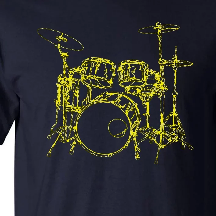 Drums Outline Tall T-Shirt