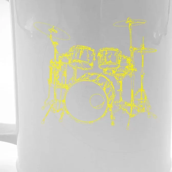 Drums Outline Front & Back Beer Stein