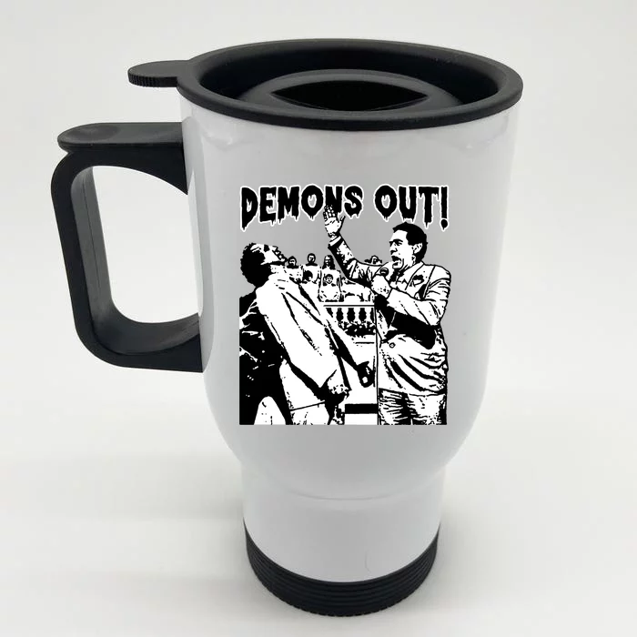 Demons Out Front & Back Stainless Steel Travel Mug