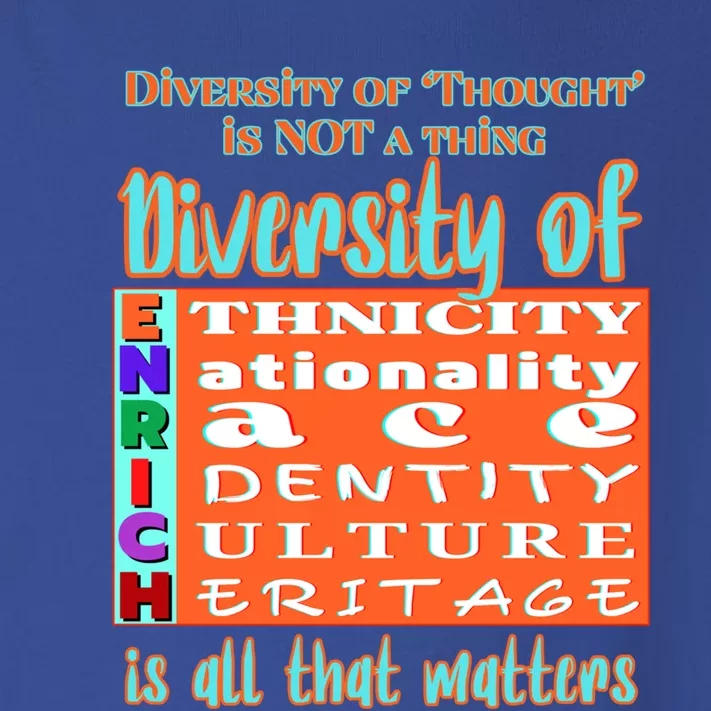 Diversity Of Enrich Antiracism Inclusion Dei Culture Gift Toddler Long Sleeve Shirt