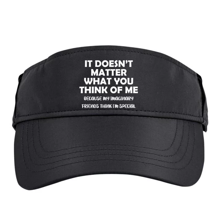 Doesn't Matter Imaginary Friends Think I'm Special Adult Drive Performance Visor