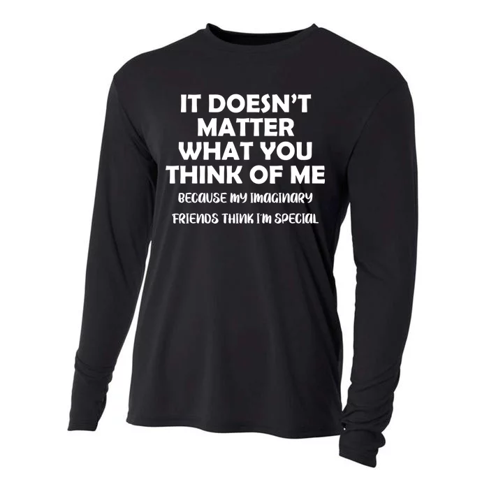 Doesn't Matter Imaginary Friends Think I'm Special Cooling Performance Long Sleeve Crew