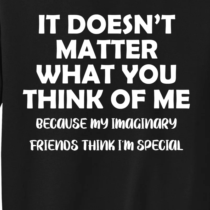 Doesn't Matter Imaginary Friends Think I'm Special Tall Sweatshirt