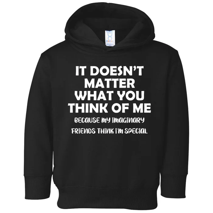 Doesn't Matter Imaginary Friends Think I'm Special Toddler Hoodie