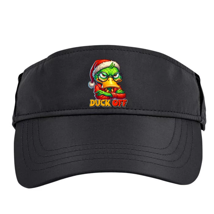 Duck Off Funny Sarcastic Grumpy Duck Christmas Adult Drive Performance Visor