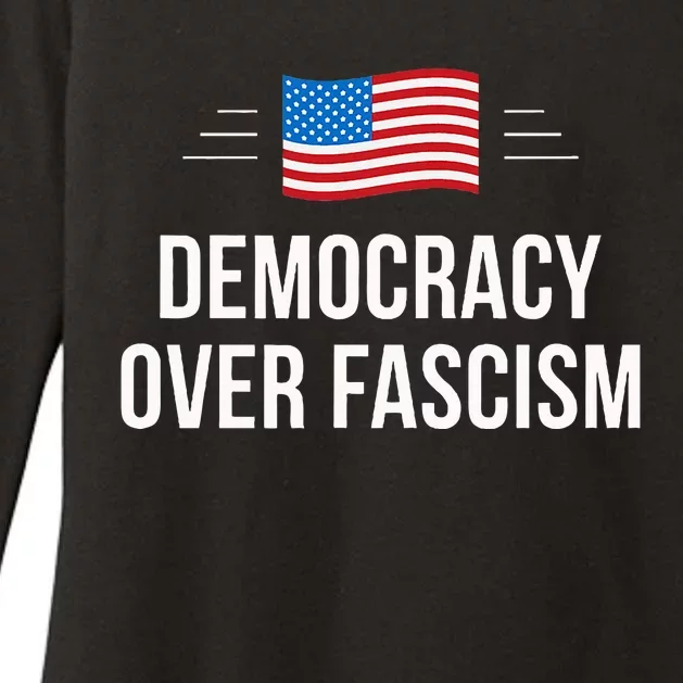 Democracy Over Fascism Womens CVC Long Sleeve Shirt