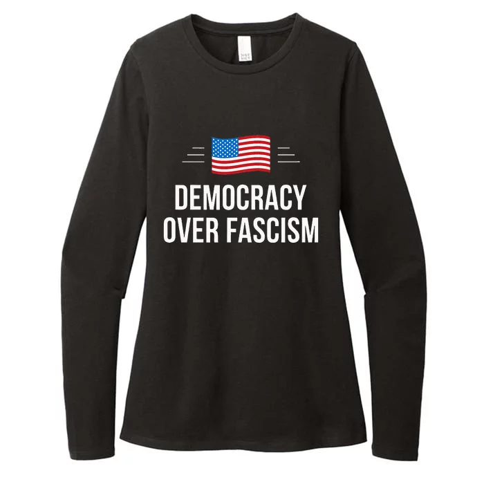 Democracy Over Fascism Womens CVC Long Sleeve Shirt