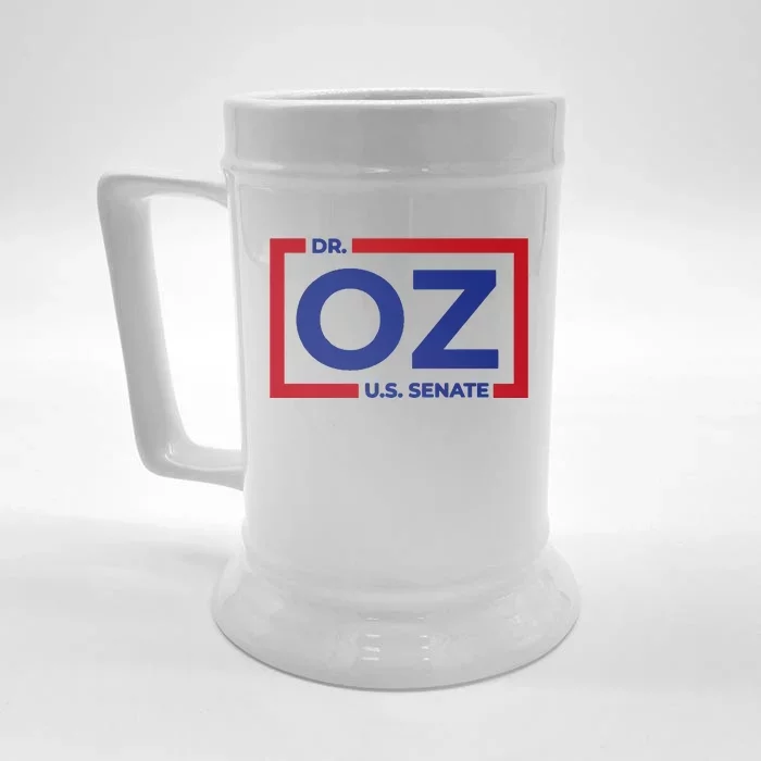 Dr. Oz For U.S. Senate Front & Back Beer Stein