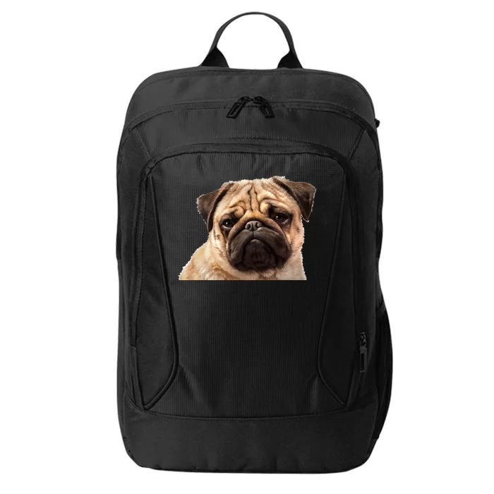 Dog - Close-Up of Pug Face City Backpack