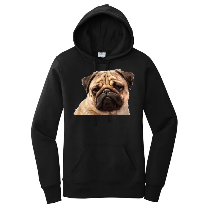 Dog - Close-Up of Pug Face Women's Pullover Hoodie