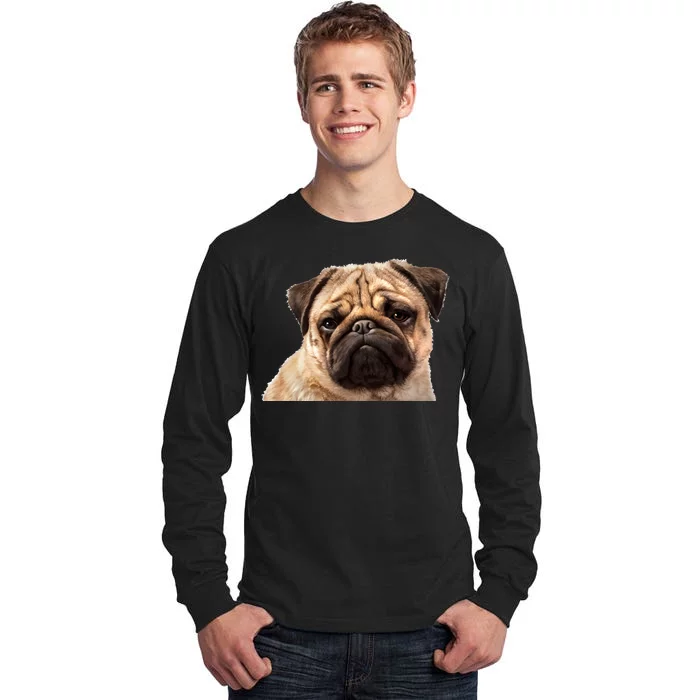 Dog - Close-Up of Pug Face Tall Long Sleeve T-Shirt