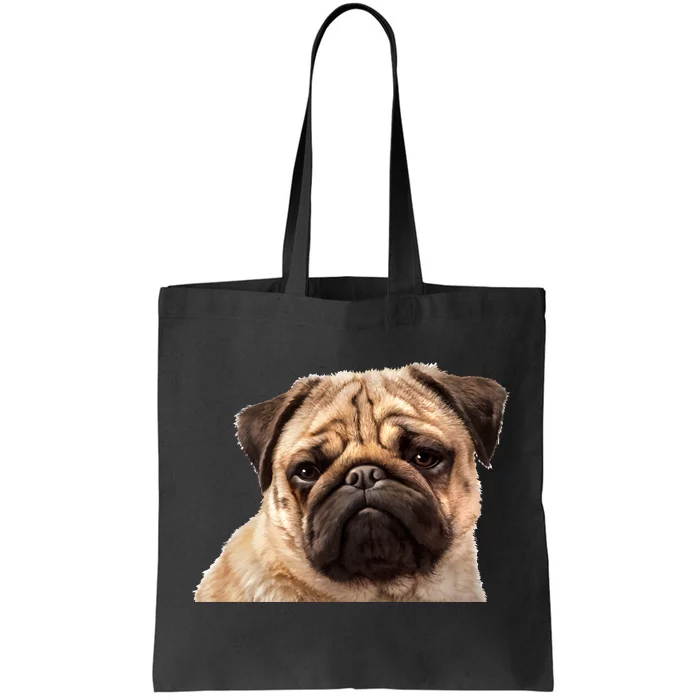 Dog - Close-Up of Pug Face Tote Bag