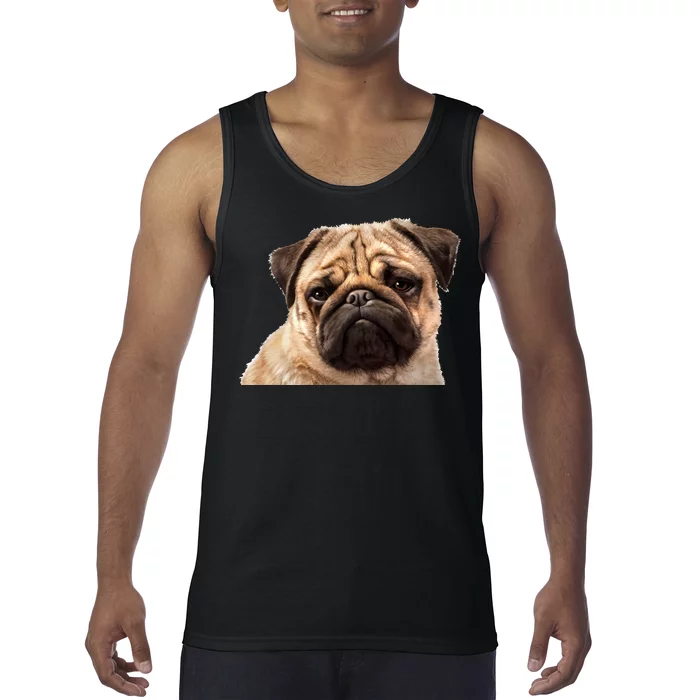 Dog - Close-Up of Pug Face Tank Top