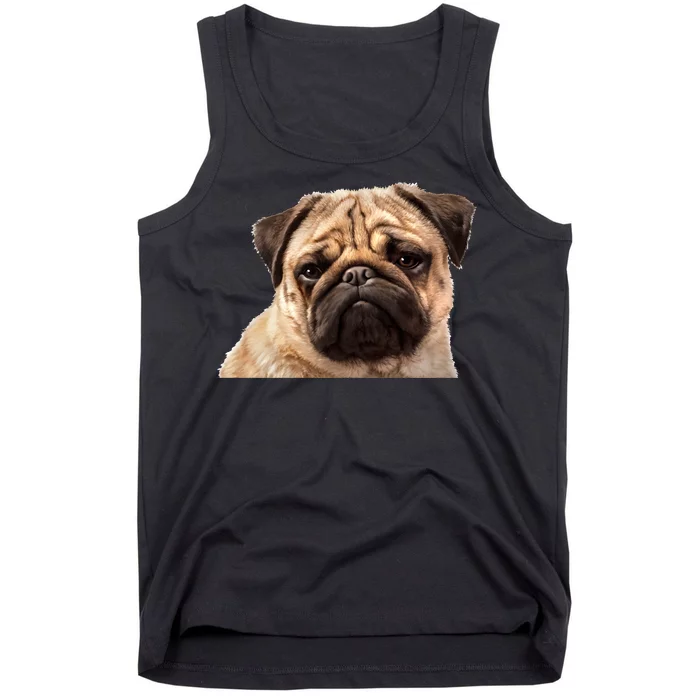 Dog - Close-Up of Pug Face Tank Top