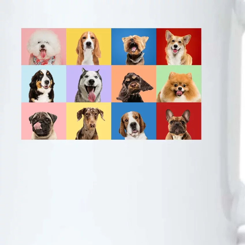 Dog Collage Black Color Changing Mug