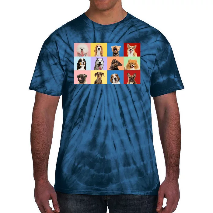 Dog Collage Tie-Dye T-Shirt